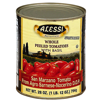 Alessi San Marzano Whole Peeled Tomatoes 28 oz.