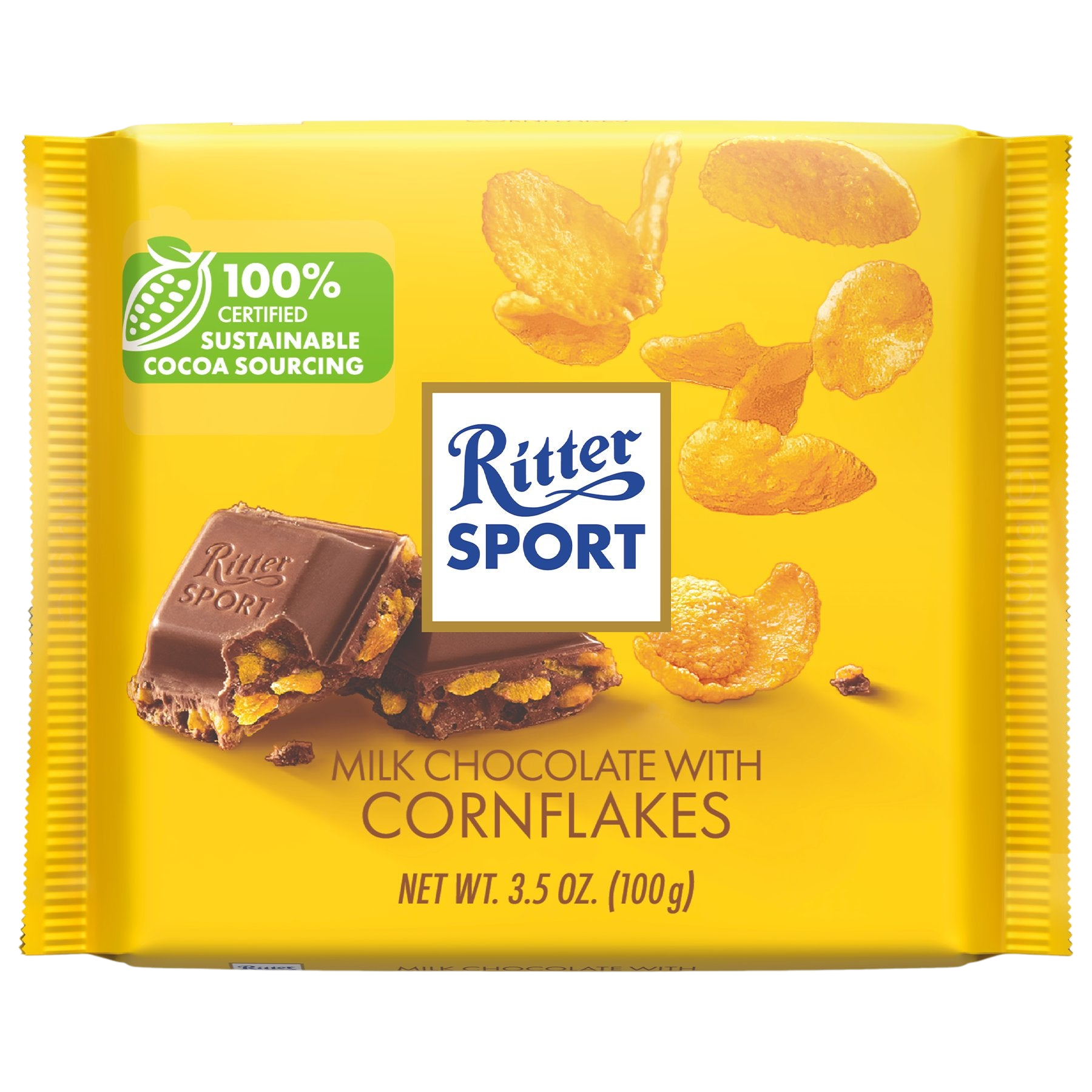 Ritter Sport Milk Chocolate With Corn Flakes 100 g