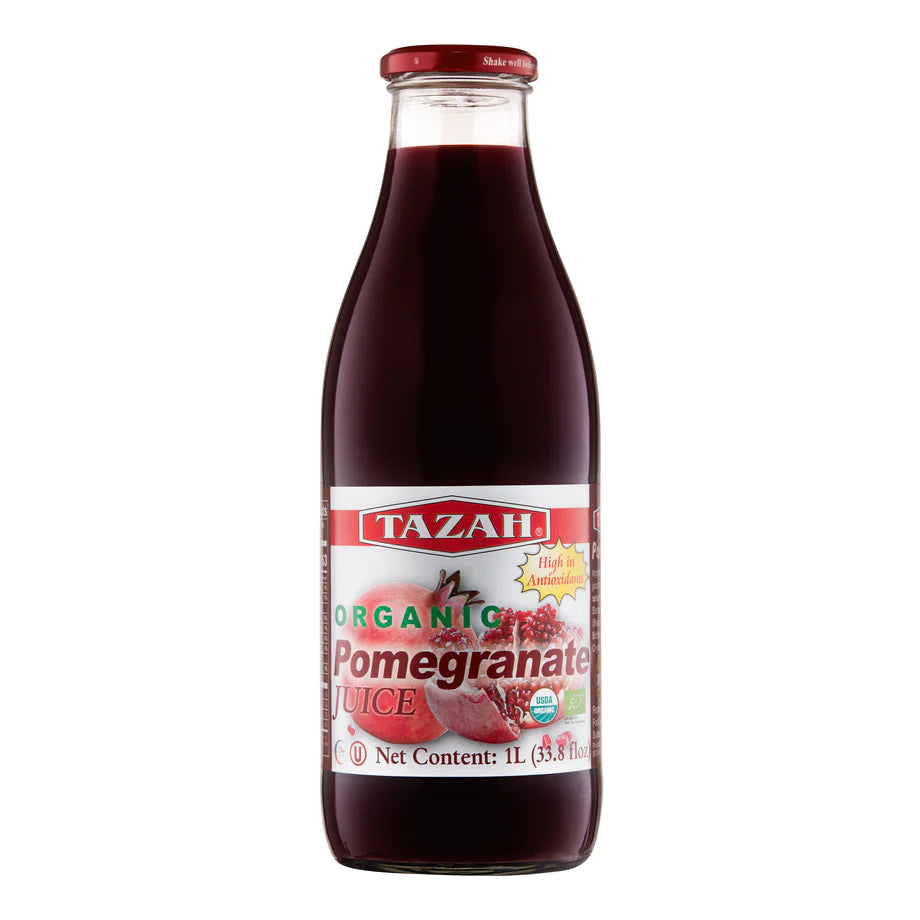 Tazah Premium Fresh Pressed 100% Organic Pomegranate Juice