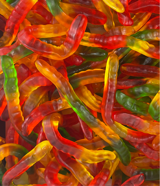 Halal Gummy Worms 1lb