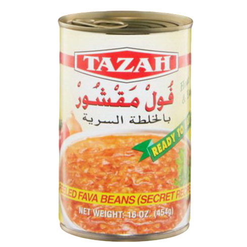 Tazah Peeled Fava Beans 16 oz