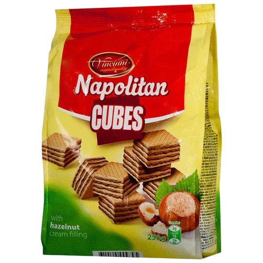 Vincinni Napolitan Cubes Hazelnut 250 g