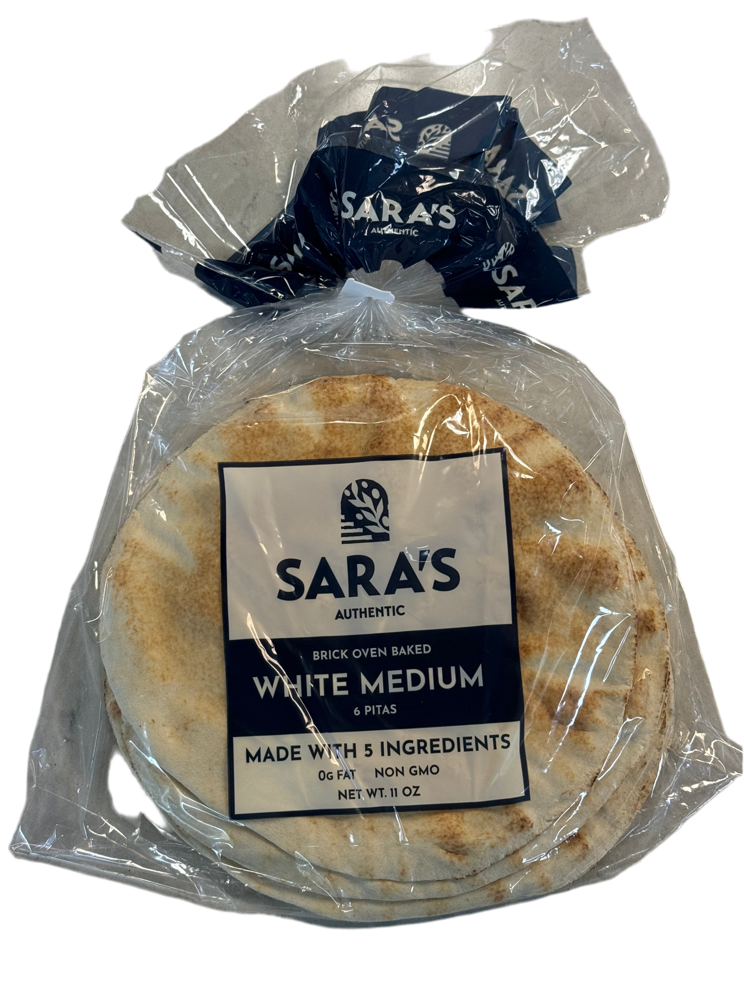 Sara’s Authentic Brick Oven White Regular Pita