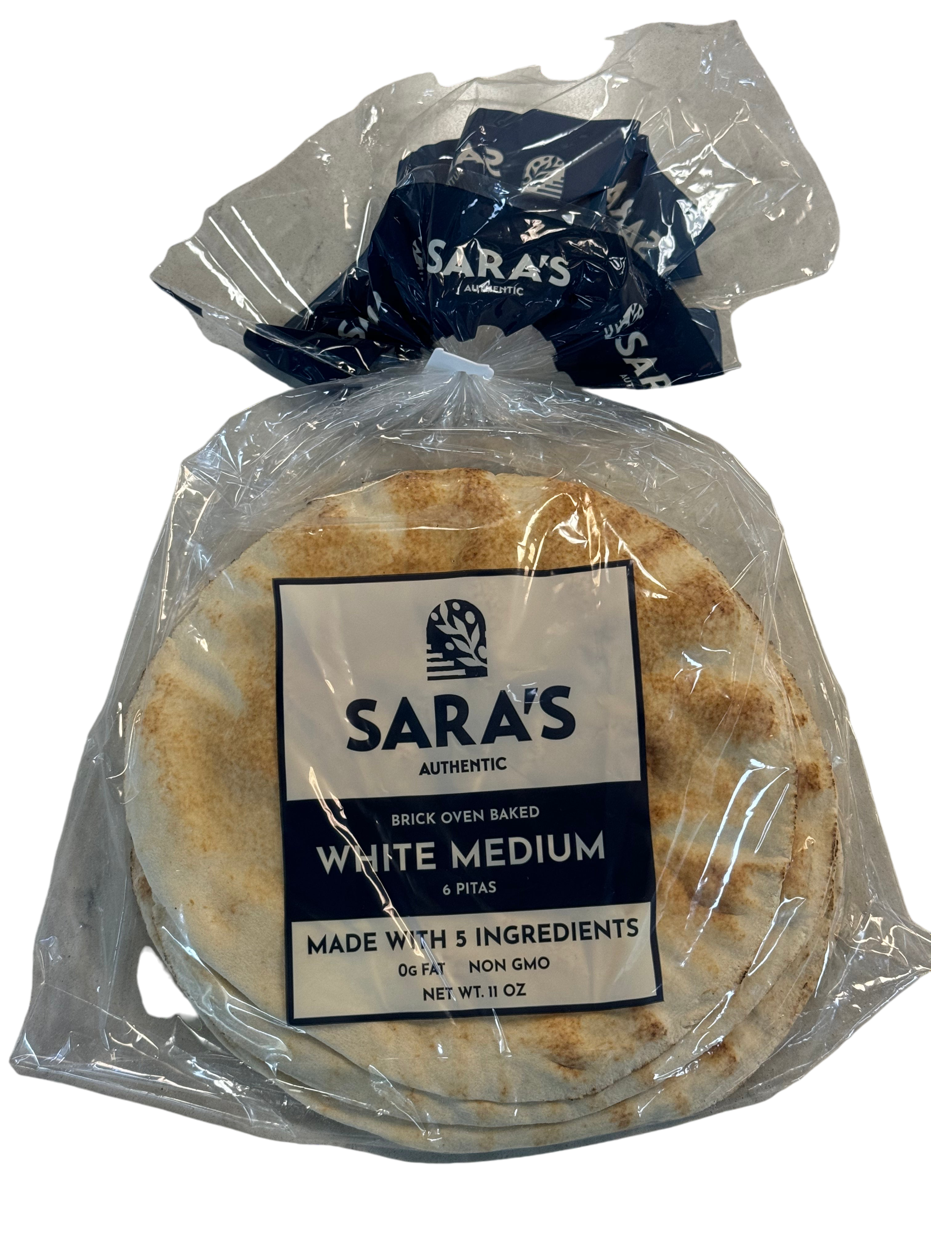 Sara’s Authentic Brick Oven White Regular Pita