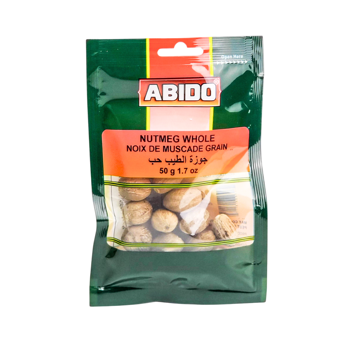 abido nutmeg whole 50g