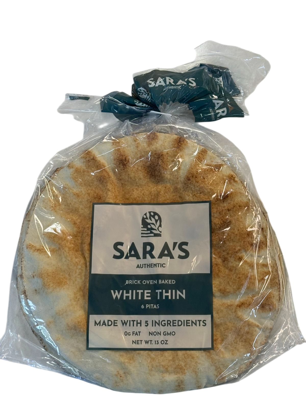 Sara's Authentic Brick Oven White Thin Pita