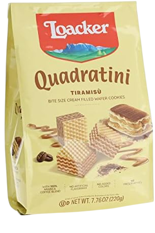 Loacker Quadratini Tiramisu Wafer 220 g