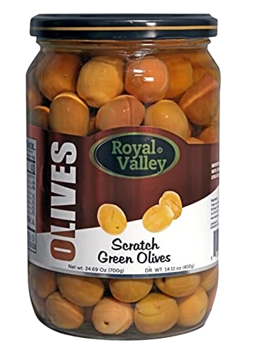 Royal Valley Scratched Green Olives 500g