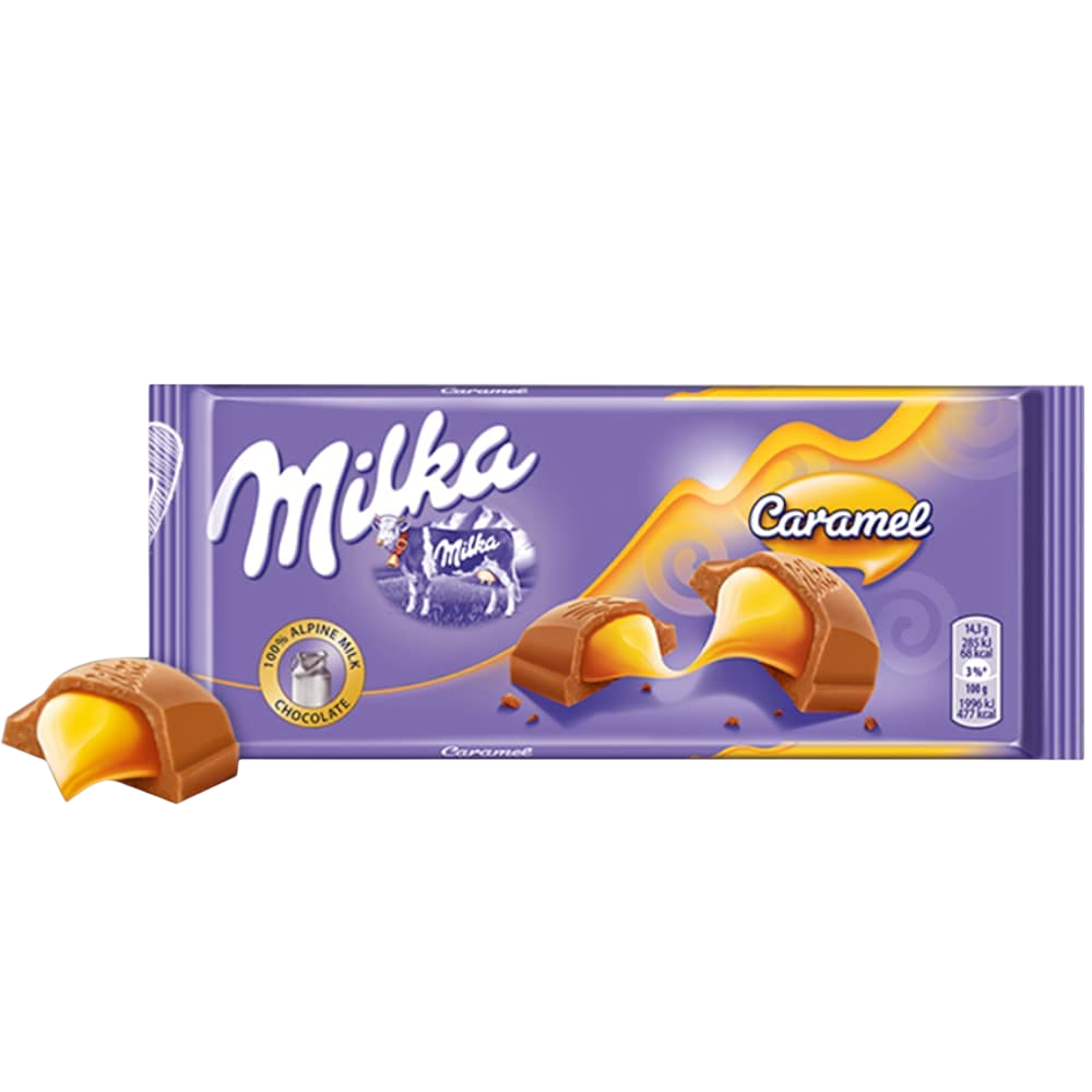 Milka Milk Chocolate With Caramel 100g