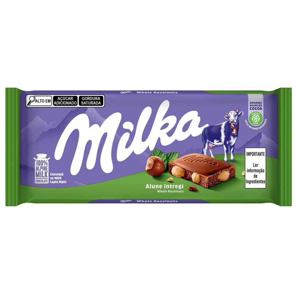 Milka Hazelnut Milk Chocolate