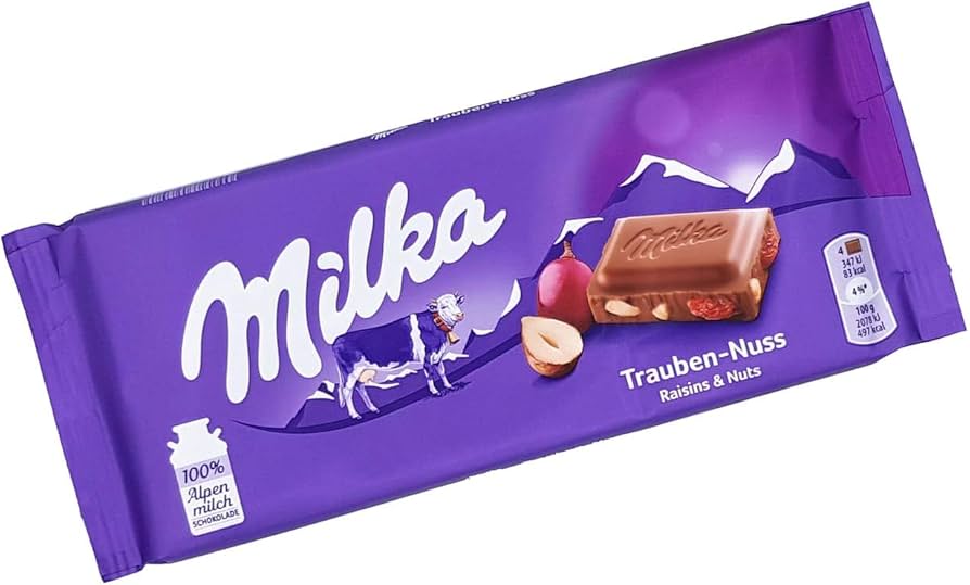 Milka Milk Chocolate With Raisin & Nuts