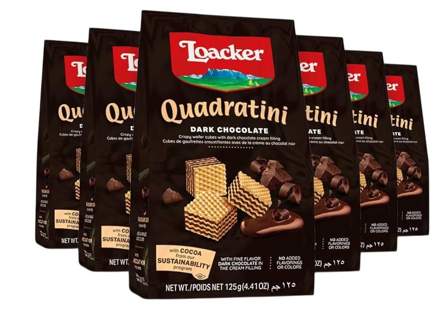 Loacker Quadratini Dark Chocolate 750g