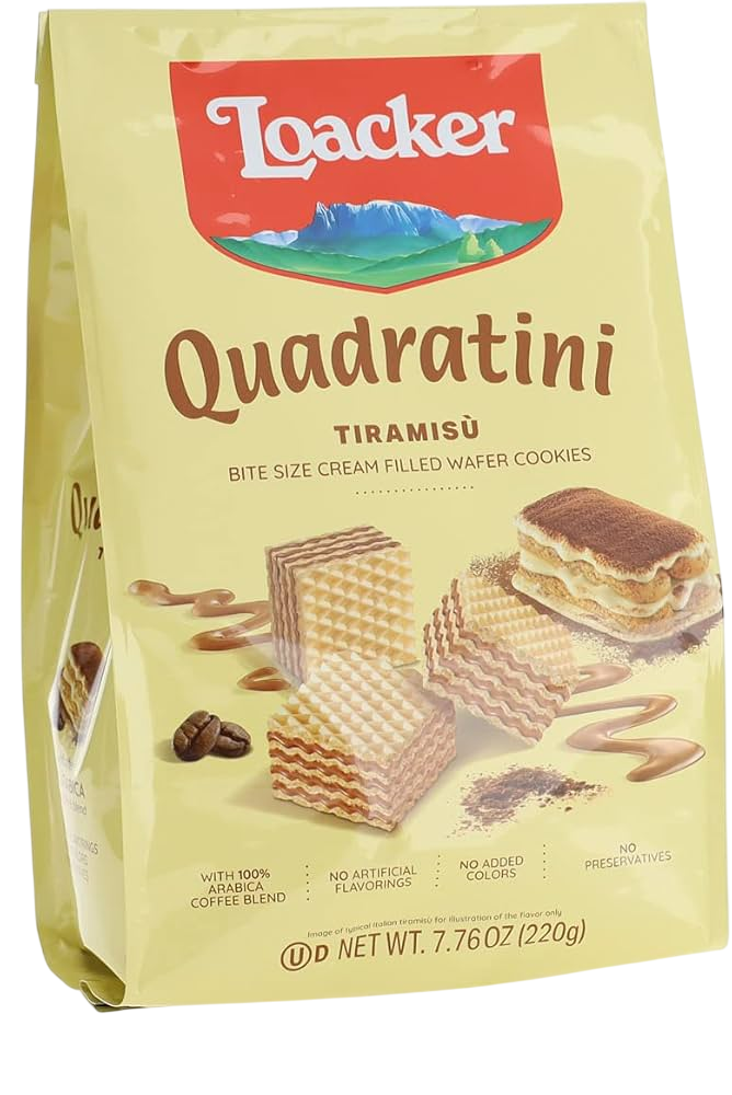 Loacker Quadratini Tiramisu Wafer 220g