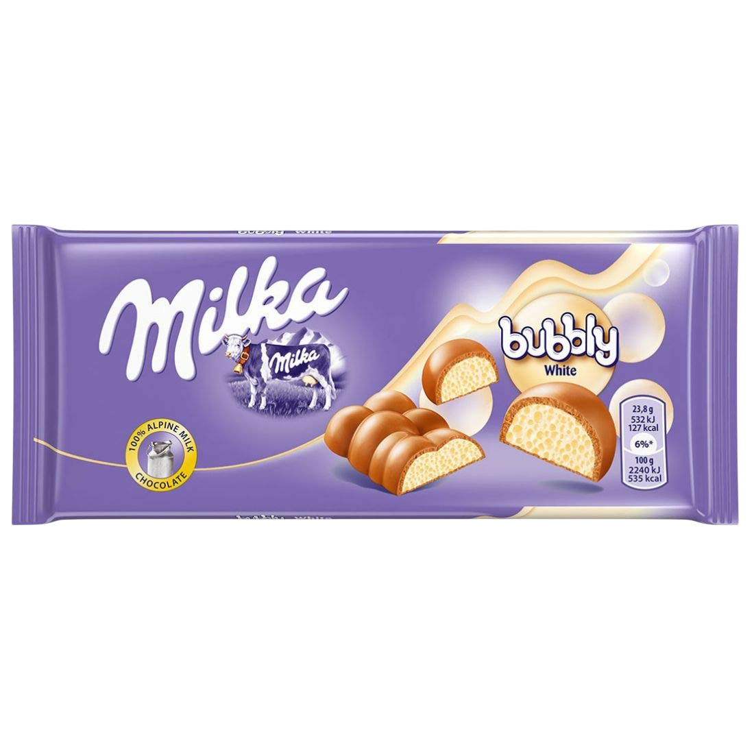 Milka Bubbly White Chocolate 95g