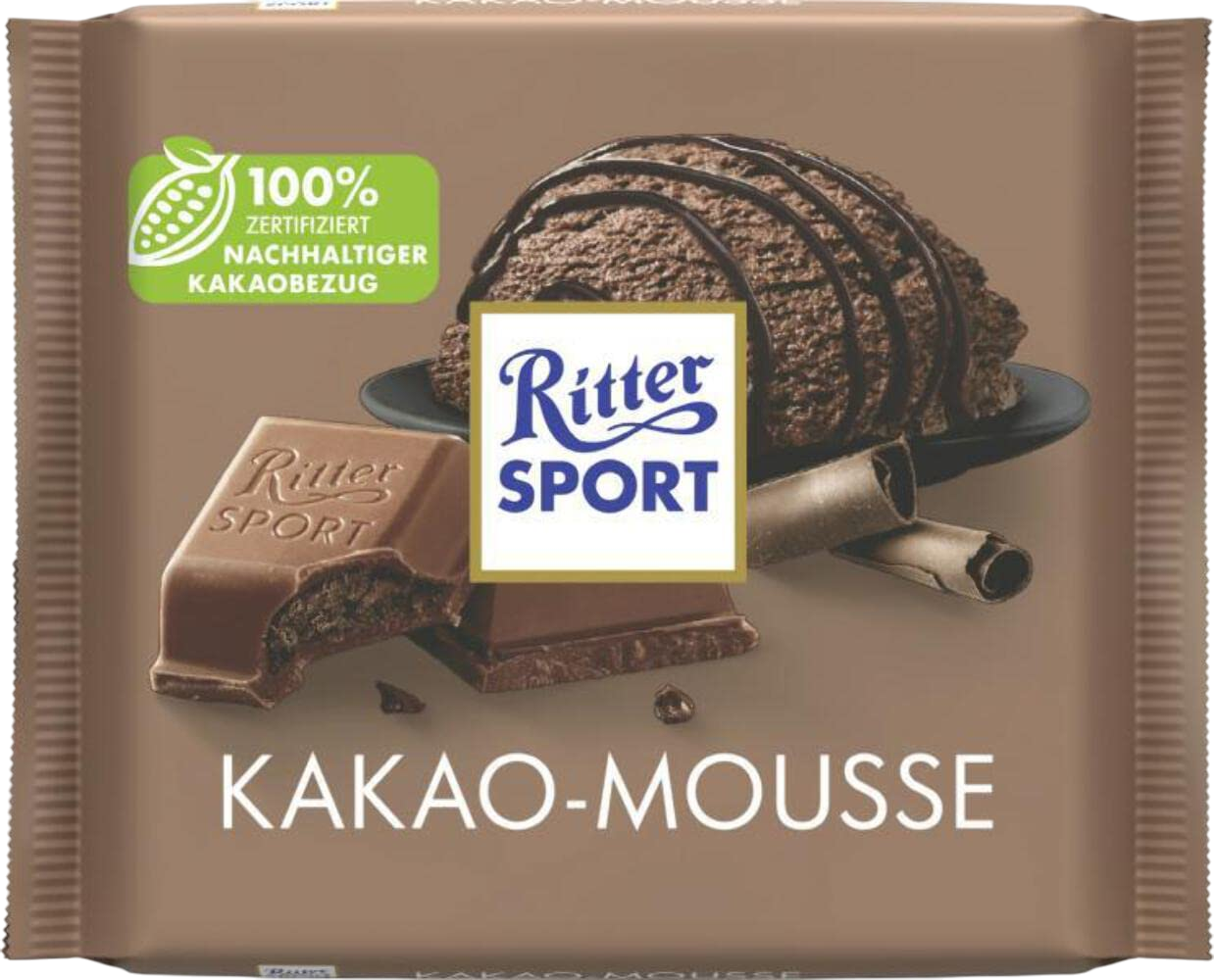 Ritter Sport Milk Chocolate W/Cocoa Mousse 100g