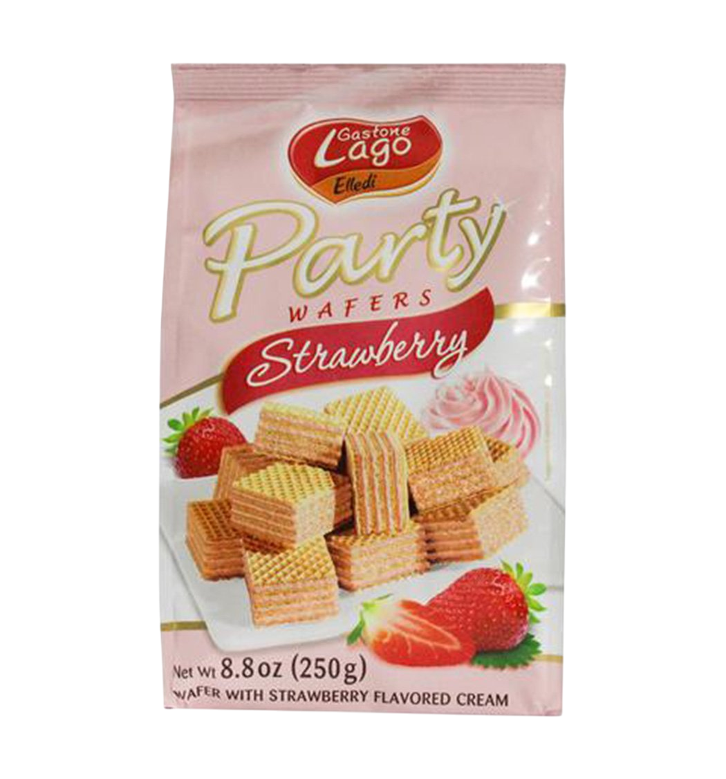 Gastone Lago Strawberry Wafers 250g