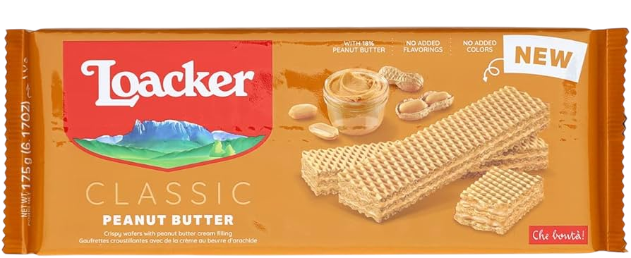 Loacker Peanut Butter Wafers 175g