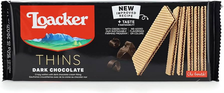 Loacker Dark Noir Fondente Wafer