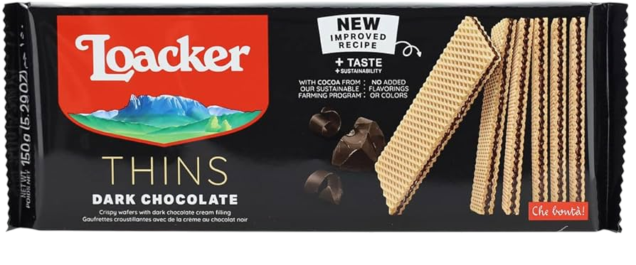 Loacker Dark Noir Fondente Wafer 150g