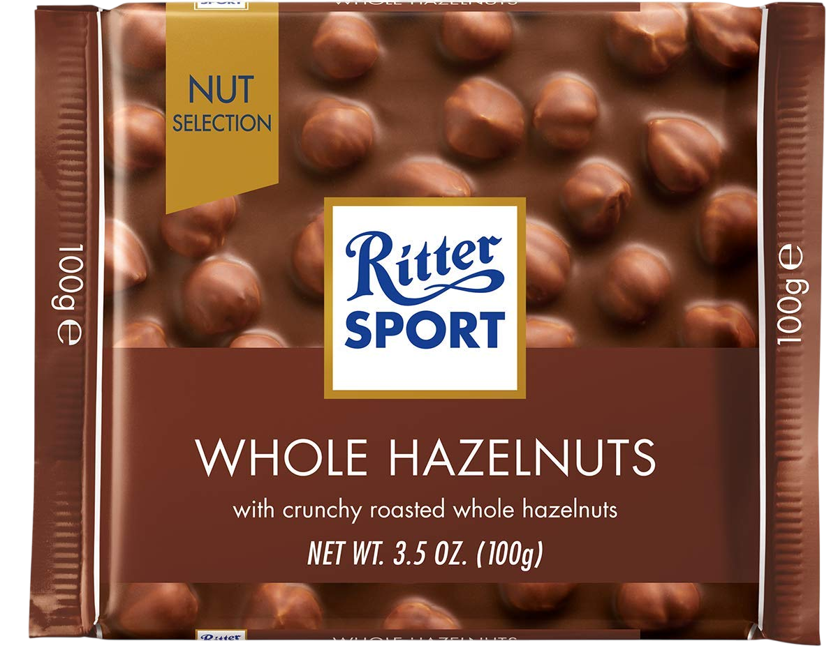 Ritter Sport Milk Chocolate w/Hazelnuts 100g