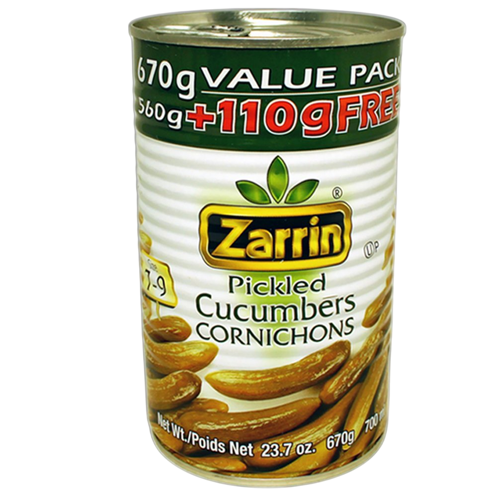 Zarrin Pickled Cucumber 670g