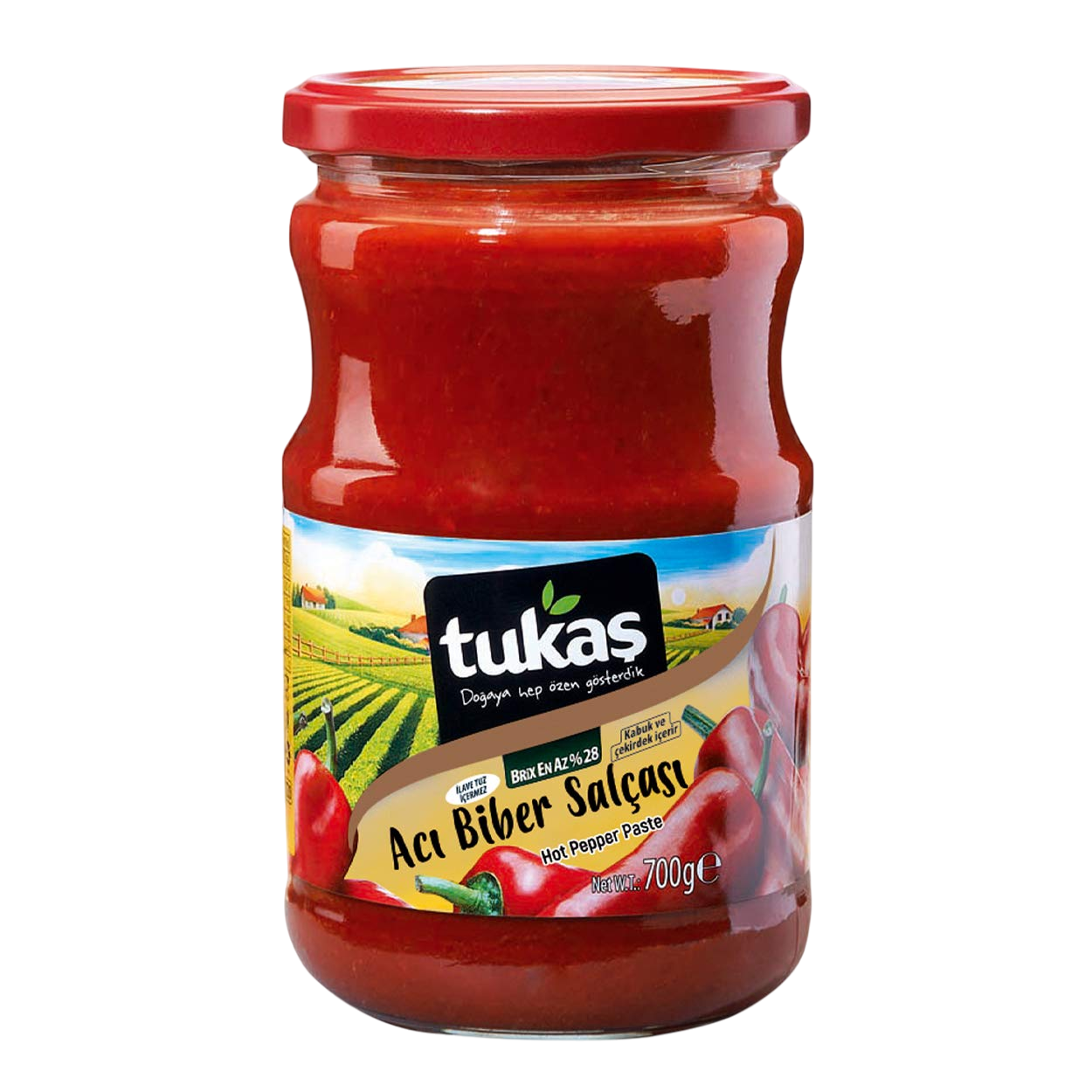 Tukas Hot  Pepper Paste 25 oz