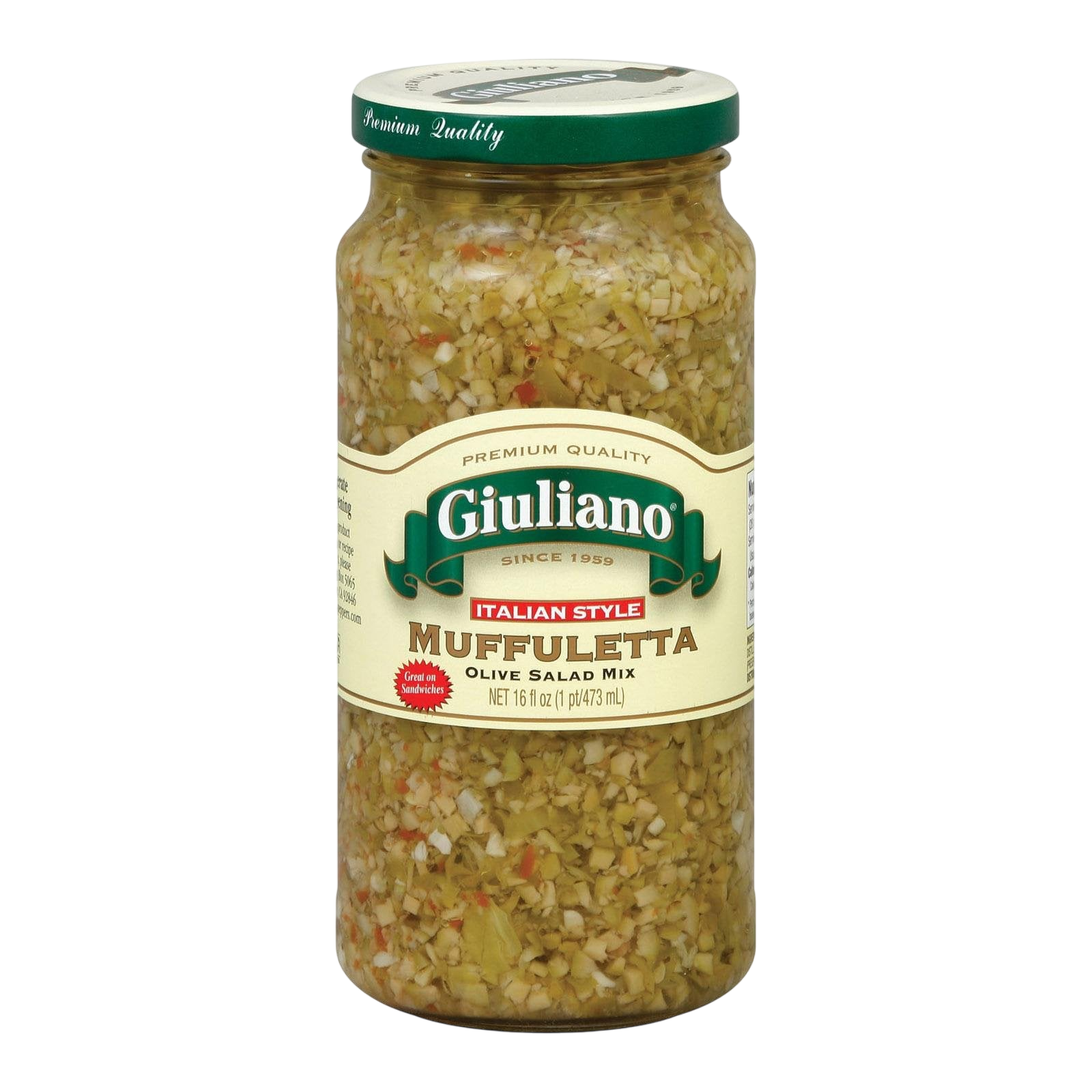 Giuliano Muffuletta Olive Salad 16 oz