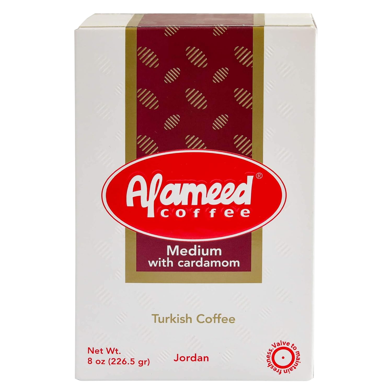 Al Ameed Medium Coffee With Cardamon 8oz