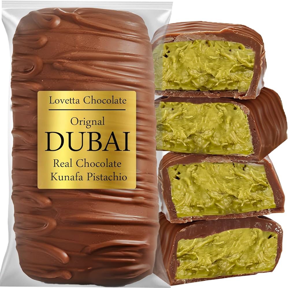 Famous Premium Dubai Milk Chocolate Kunafa Pistachio Bar