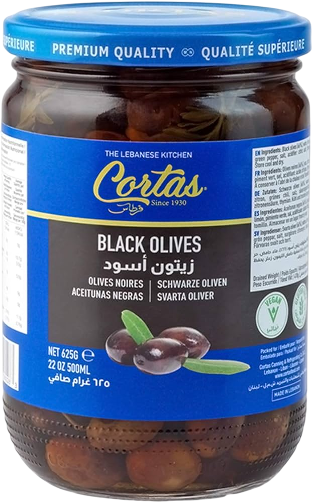 Cortas Black Olive With/Thyme 36 oz