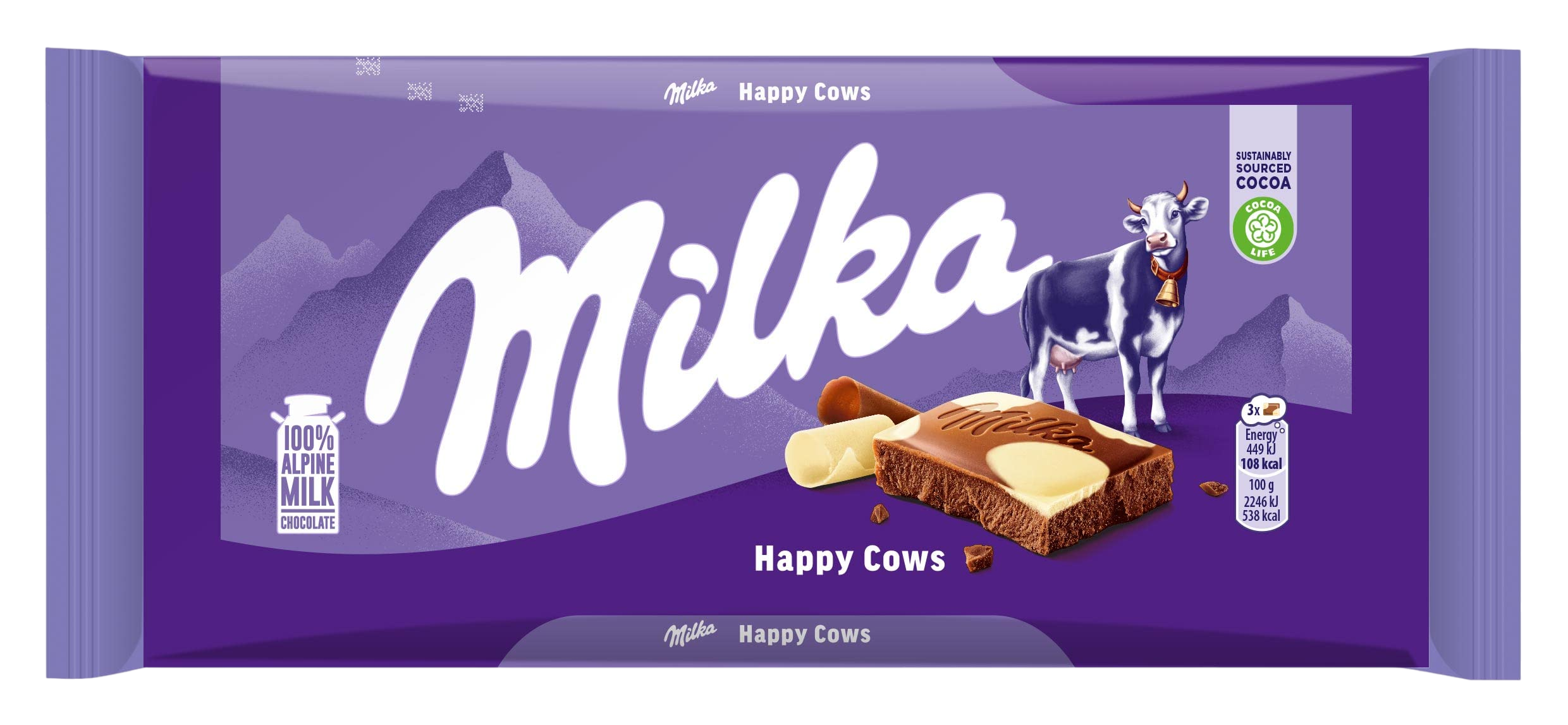 Milka Milk & White Chocolate 100g