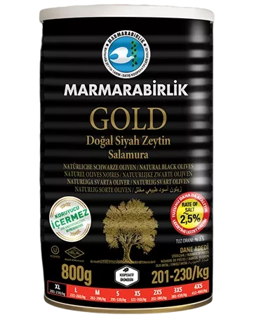 Marmarabirlik Black Olives Gold 800 g