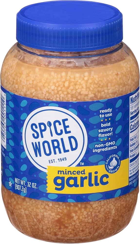 Spice World Minced Garlic 32 oz