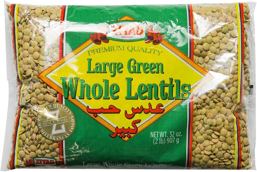 Ziyad Whole Green Lentils 1 lb