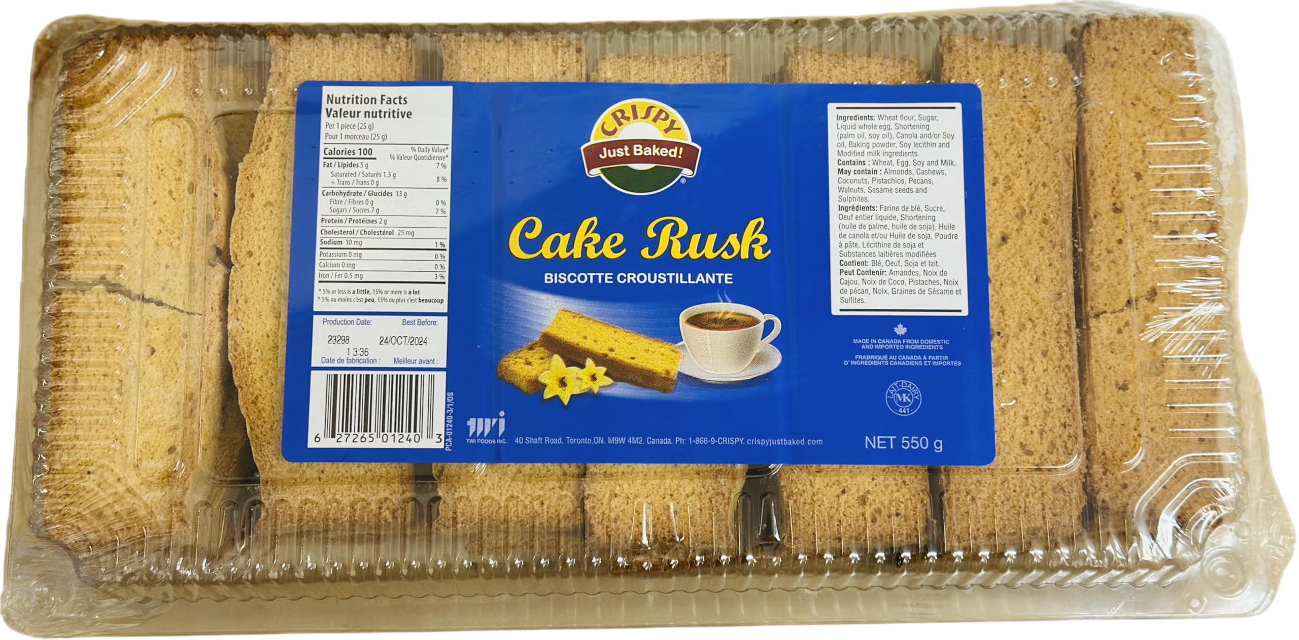 Crispy Cake Cake Rusk 550g