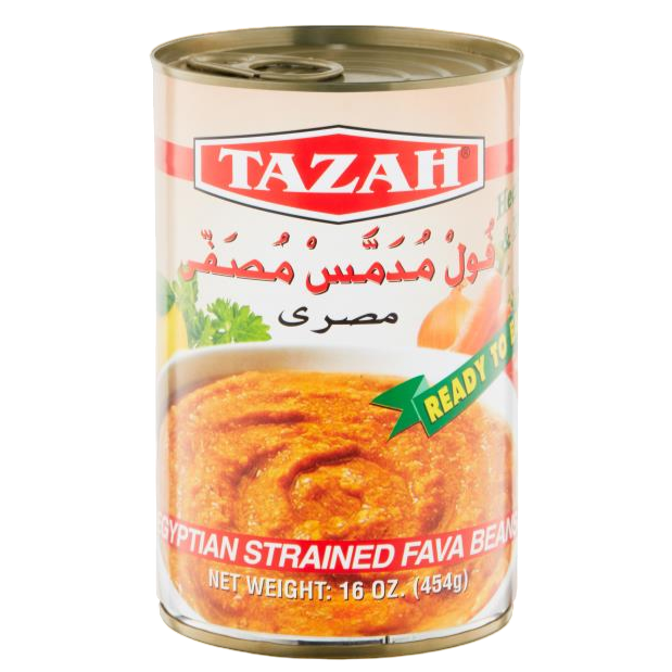 Tazah Egyptian Strained Fava Beans 454 g