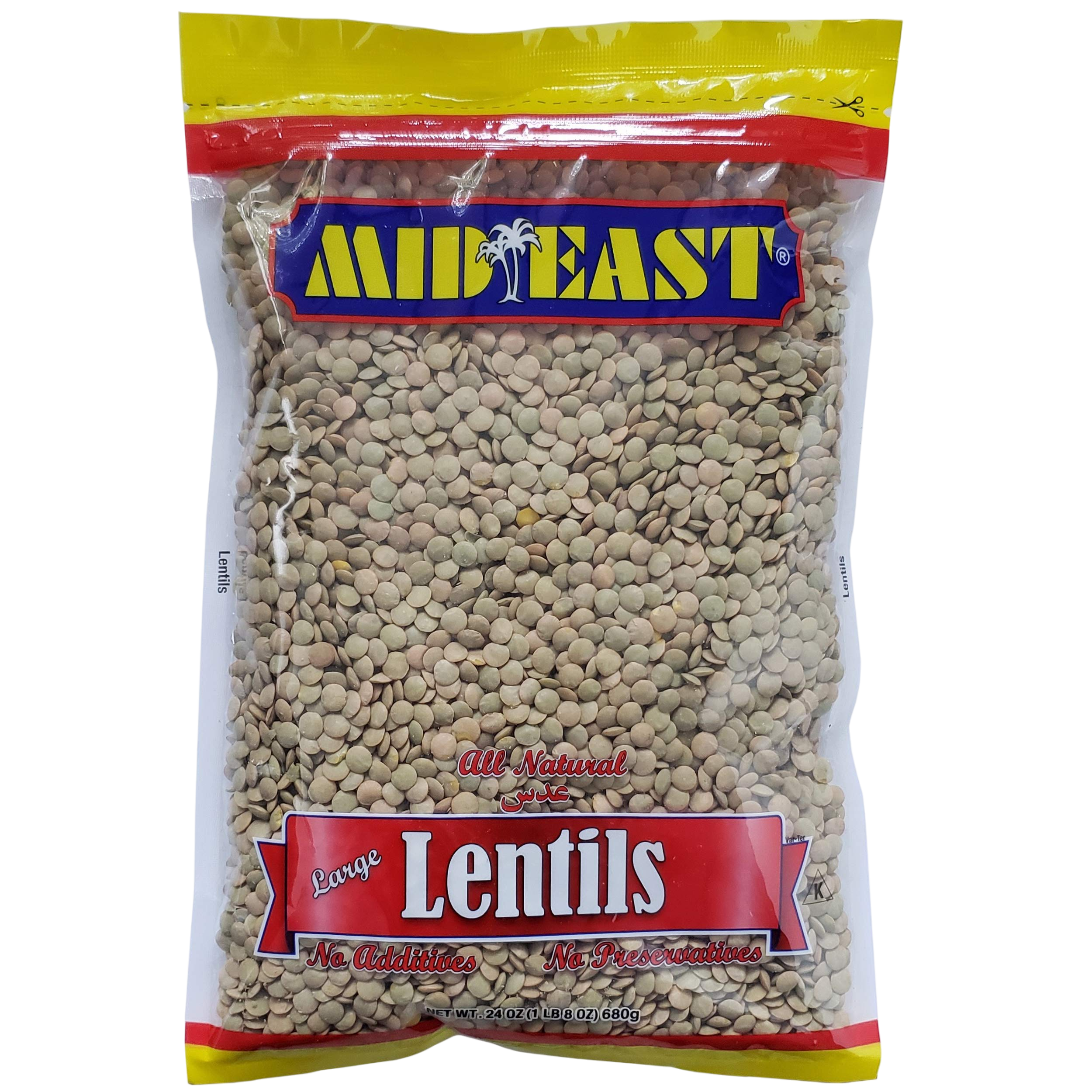 Mid East Lentils Large 24 oz