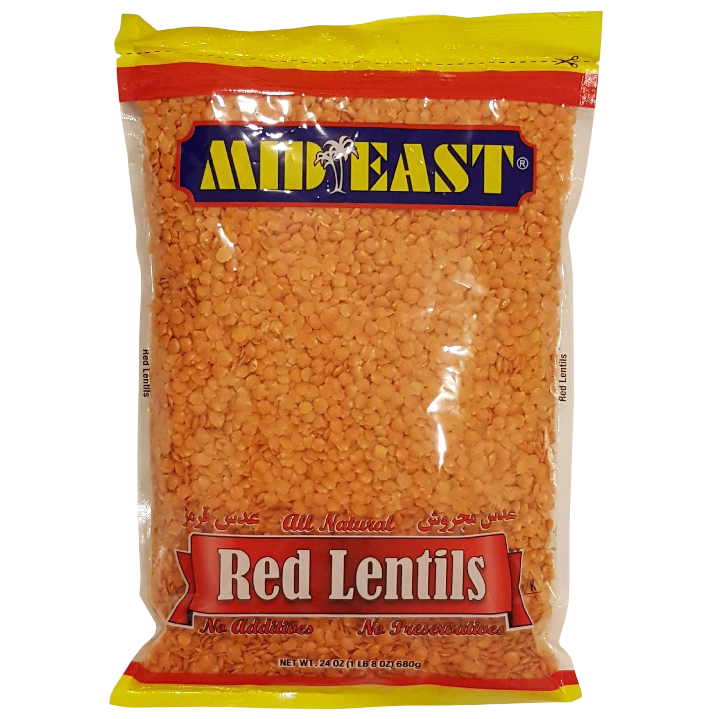 Mid East Red Lentils Domestic 24 oz.