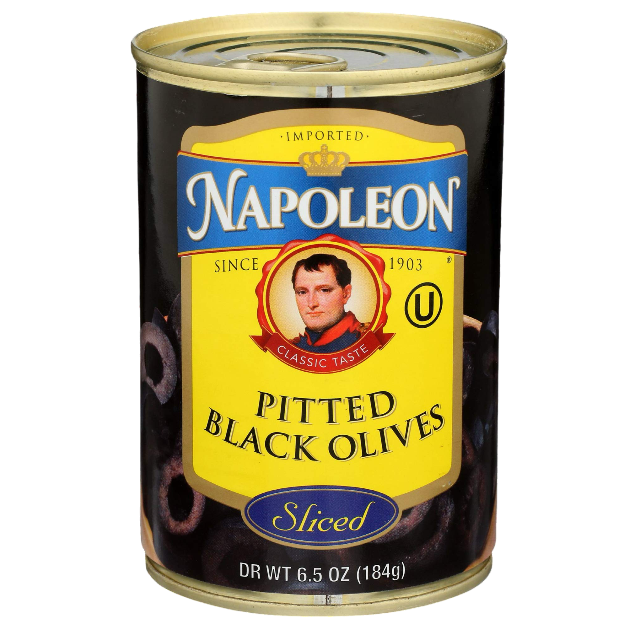 Napoleon Sliced Black Olives 6oz