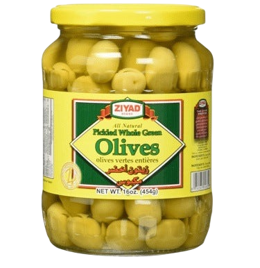 Ziyad Whole Green Olives 16 oz