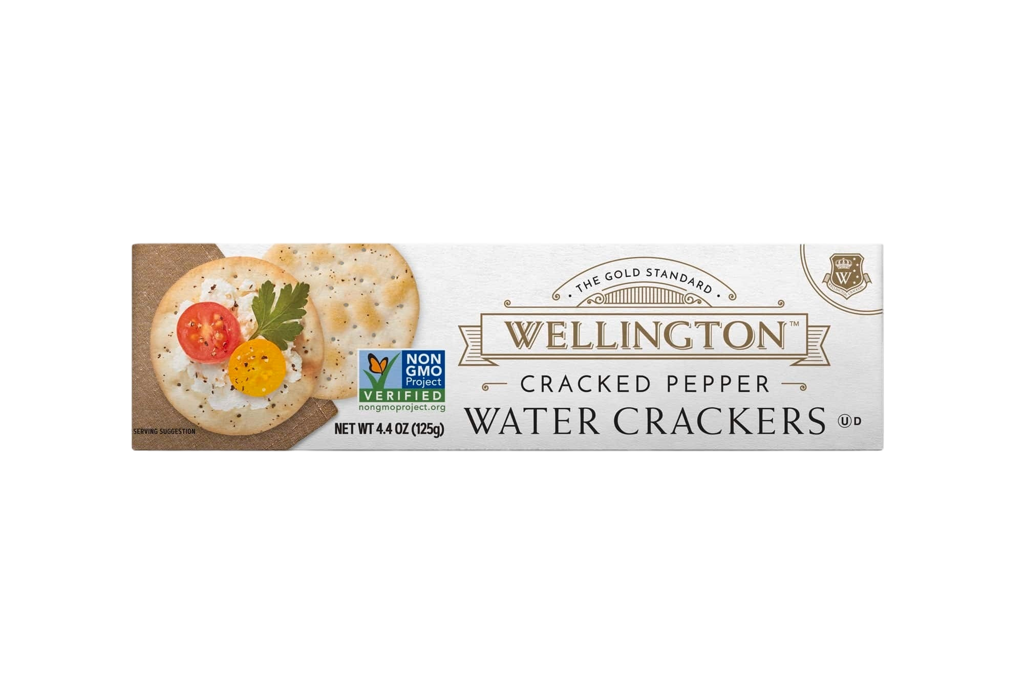 Wellington Cracked Pepper Water Crackers 125g