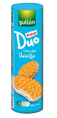 gullon dueto cookie w/vanilla 500g