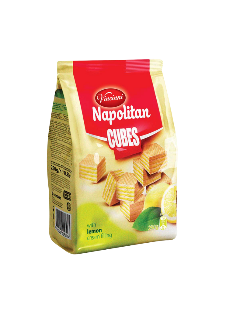 Vincinni Napolitan Cubes Lemon 250g