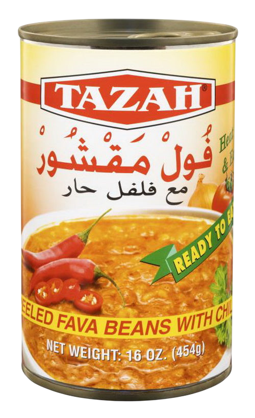 Tazah Fava W/Chili 454g