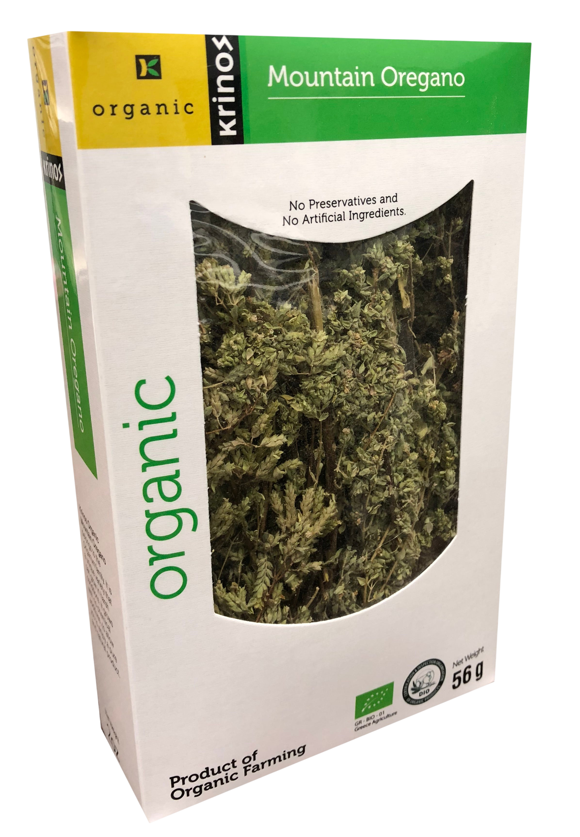 Krinos Organic Mountain Oregano 56 g