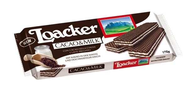 Loacker Cocoa & Milk Wafers 175g