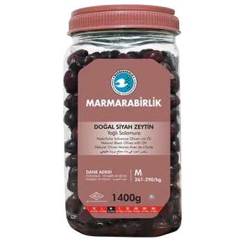 Marmarabirlik Black Olives in Oil 1400g