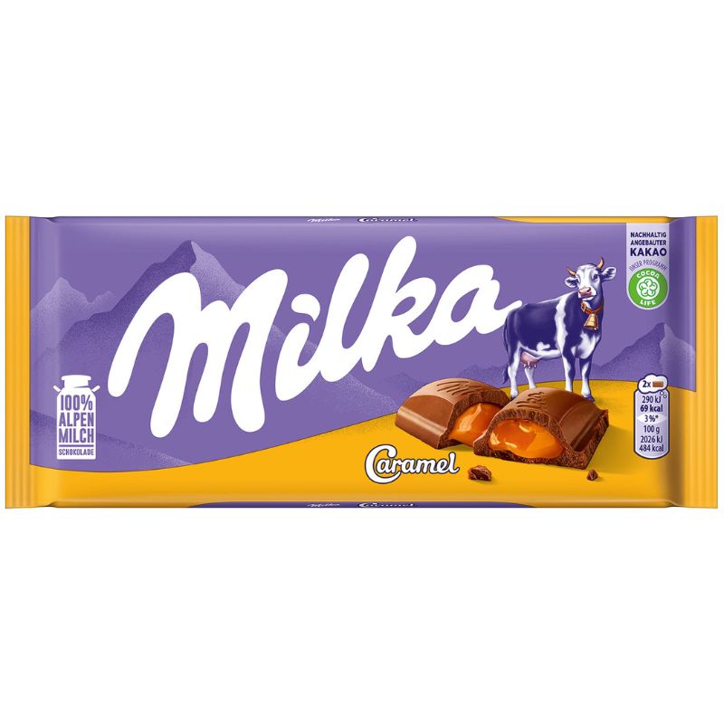 Milka Milk Chocolate With Caramel