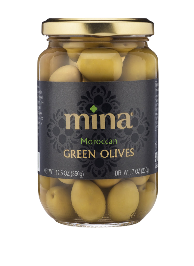 Mina Moroccan Green Olives 350g