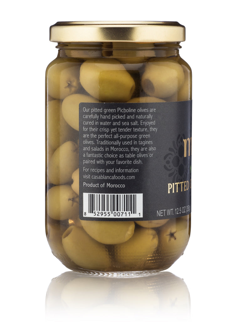 Mina Moroccan Pitted Green Olives